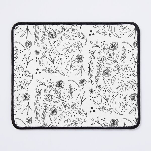 Item preview, Minimalistic flower and leaf line drawing designed and sold by PaintingsByKF.
