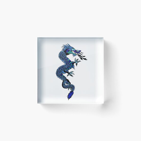 Item preview, Blue Chinese dragon design designed and sold by KaisPrints.