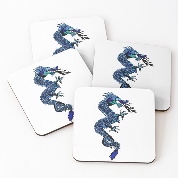 Item preview, Blue Chinese dragon design designed and sold by KaisPrints.