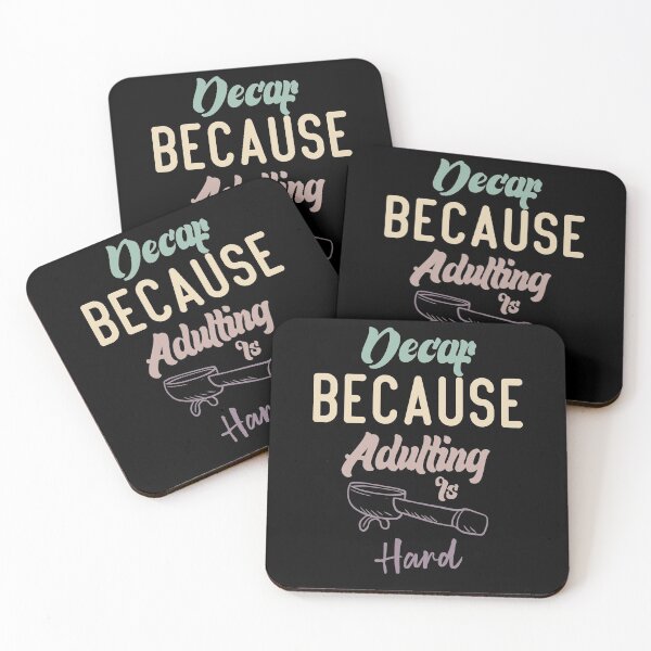 Item preview, Decaf Because Adulting Is Hard designed and sold by medbdj.