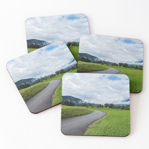 Item preview, Beautiful mountains landscape in Switzerland Alps. Winding road. designed and sold by anytka.