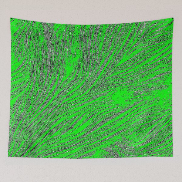 Item preview, Charteuse Shimmer Stripes designed and sold by fatenanwar.