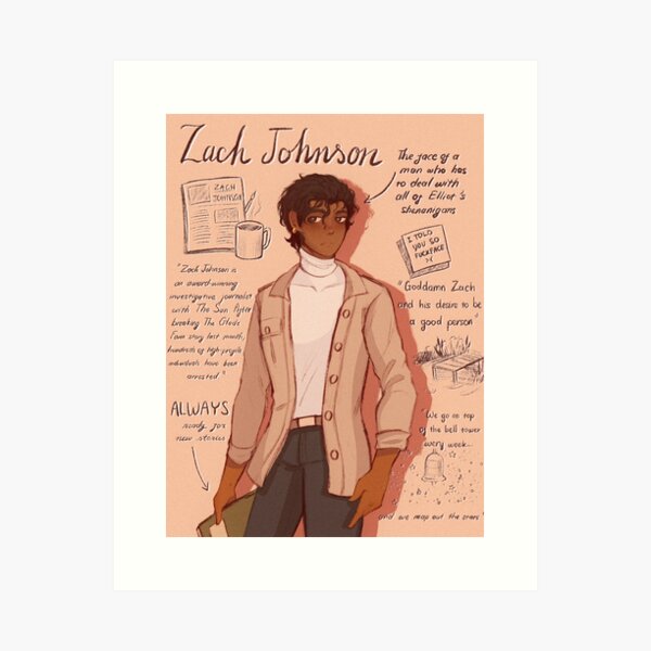 Zach Character Card Art Print