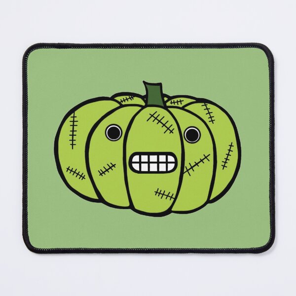 Item preview, Depressed Green Zombie Pumpkin , Scary And Spooky Halloween  designed and sold by Barolina.