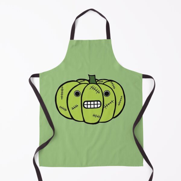 Item preview, Depressed Green Zombie Pumpkin , Scary And Spooky Halloween  designed and sold by Barolina.