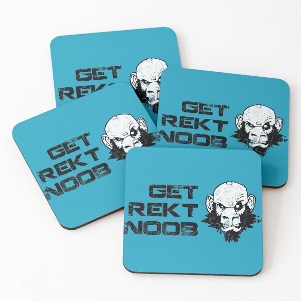Item preview, Get REKT Noob Savage Monkey Face designed and sold by Movie-Takedown.