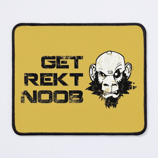Item preview, Get REKT Noob Savage Monkey Face designed and sold by Movie-Takedown.