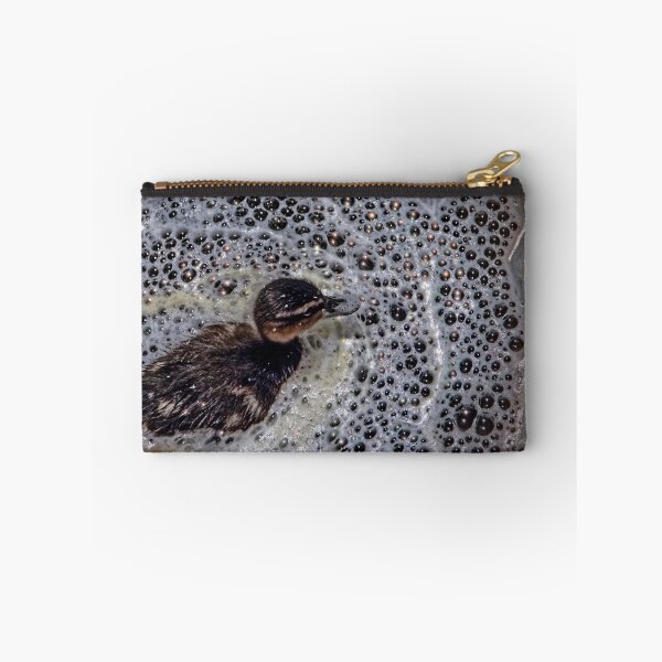 Item preview, A baby duck swimming in bubbles designed and sold by happyphotos.