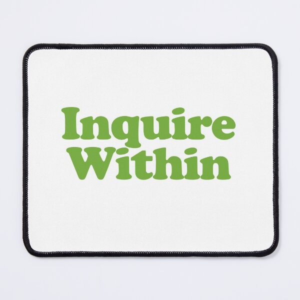 Item preview, Inquire Within Inspirational Spiritual Design designed and sold by deskwhiskey.