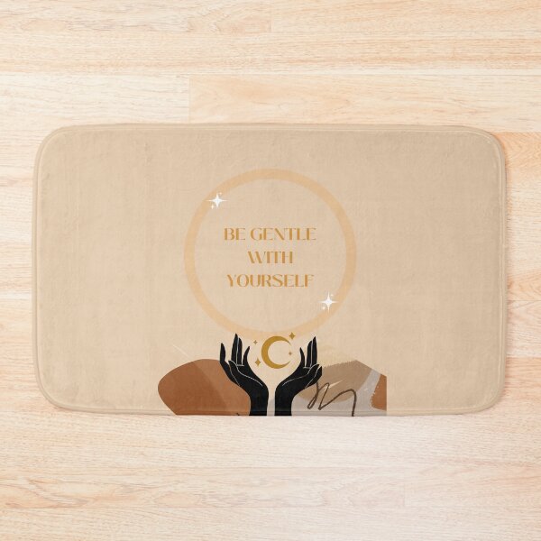 Item preview, Be Gentle With Yourself Self Love Affirmation Mantra Boho Trending Shirt Mask Sticker  designed and sold by Common Truth.