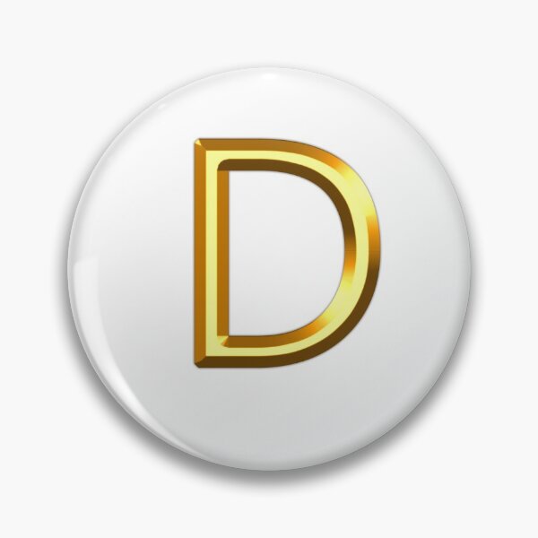 Item preview, Gold Alphabet D designed and sold by If-Art.