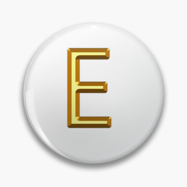 Item preview, Gold Alphabet E designed and sold by If-Art.
