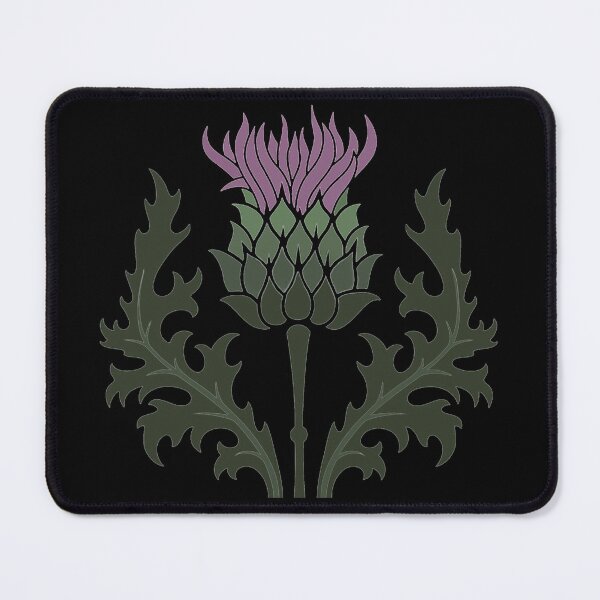 Item preview, Scottish Thistle Flower of Scotland on Black designed and sold by podartist.