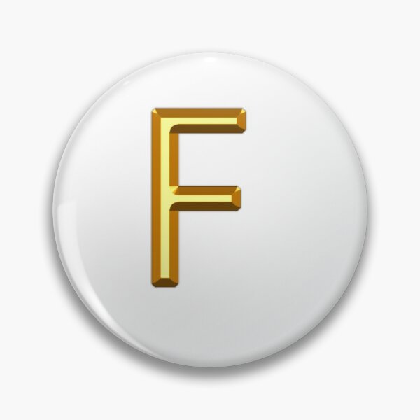 Item preview, Gold Alphabet F designed and sold by If-Art.