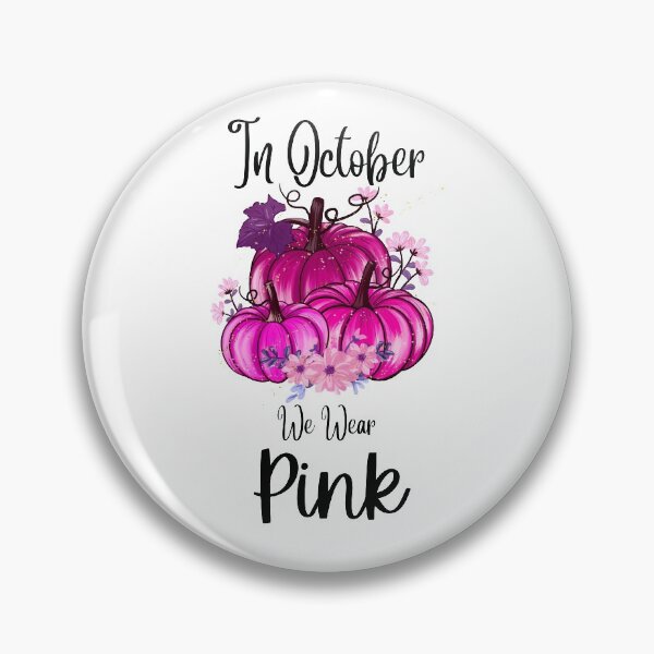 Item preview, In October We Wear Pink Pumpkin Plaid designed and sold by CreativeMansion.