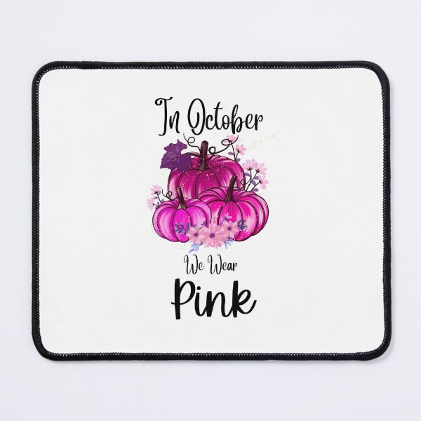 Item preview, In October We Wear Pink Pumpkin Plaid designed and sold by CreativeMansion.