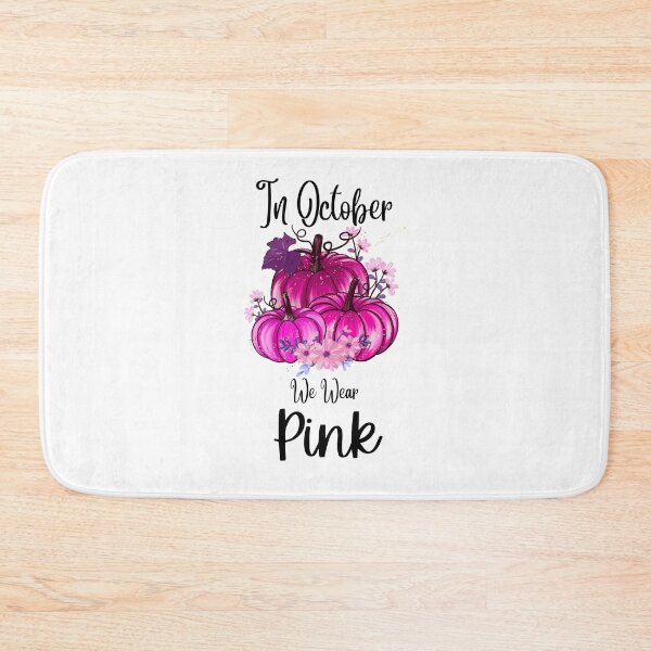 Item preview, In October We Wear Pink Pumpkin Plaid designed and sold by CreativeMansion.