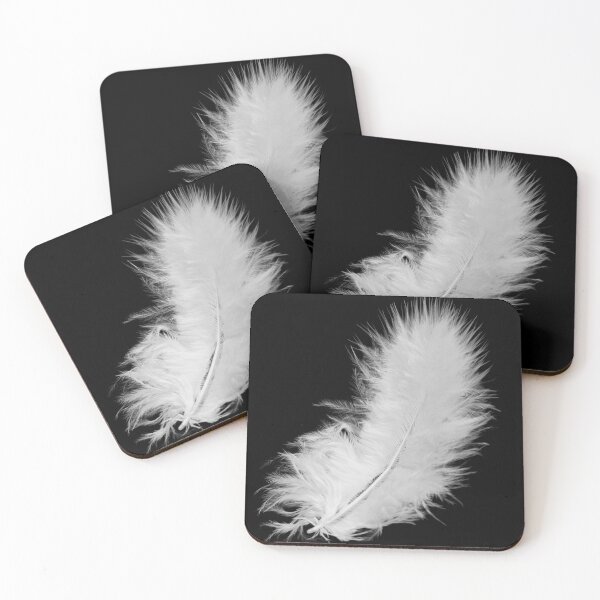 Item preview, Single, white, down feather. Light, fluffy, fragile. Photograph designed and sold by JellyBeenzz.