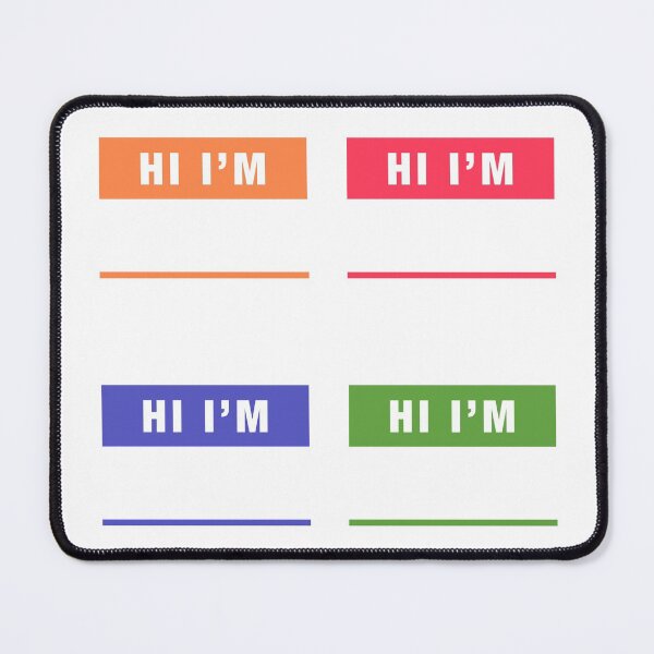 Item preview, "HI I'M" Basic Blank Name Tags Multiple Colours designed and sold by 622Strands.