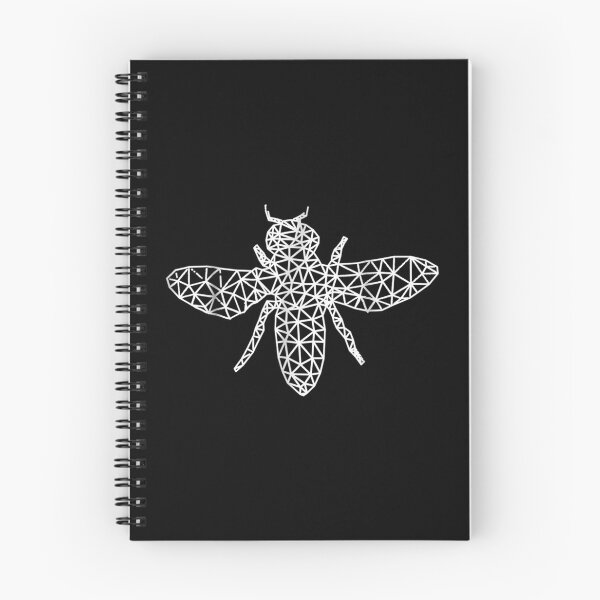Item preview, Bee With White Wireframe Geometric Pattern designed and sold by idabry.
