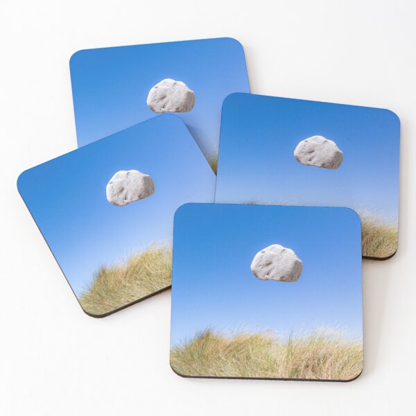 Item preview, In the air - levitating pale rock defying gravity designed and sold by Katharine Harper.