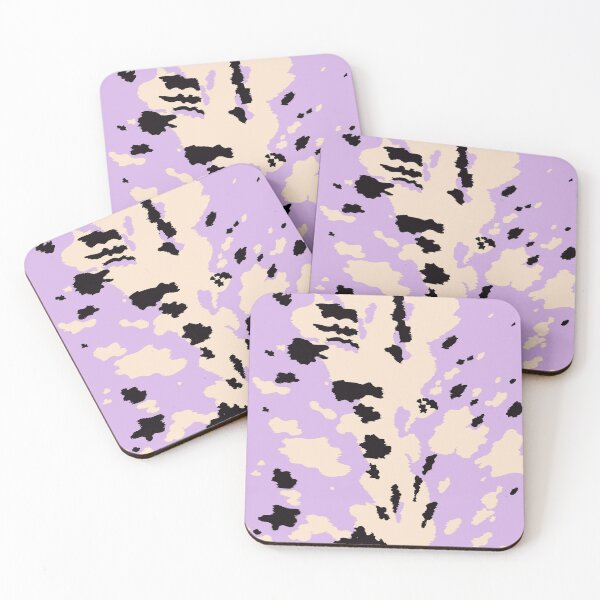 Item preview, Vintage Cowhide Pattern on Pastel Purple  designed and sold by cadinera.