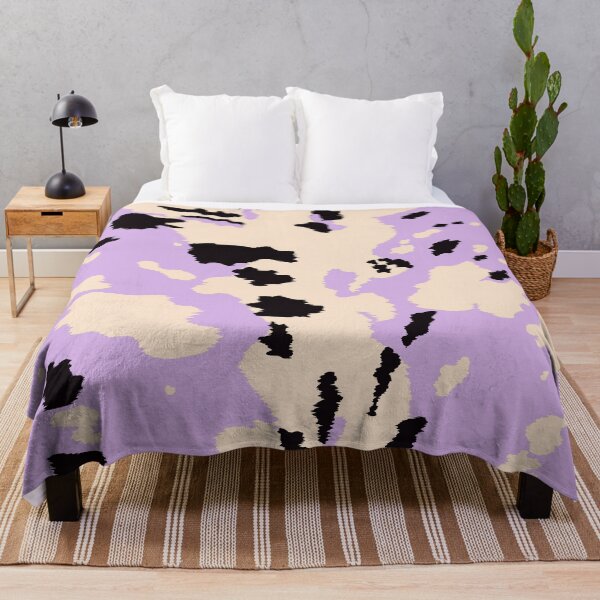 Item preview, Vintage Cowhide Pattern on Pastel Purple designed and sold by cadinera.