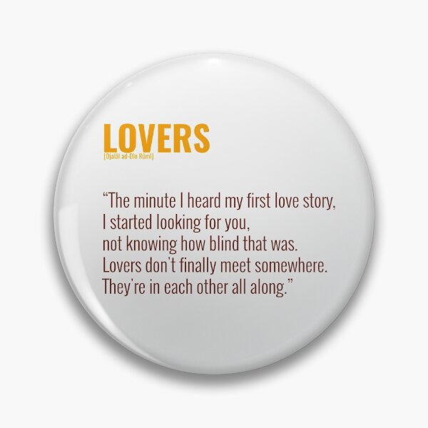 Item preview, Djalâl ad Dîn Rûmî Quotes About Lovers designed and sold by Studio TANFF.