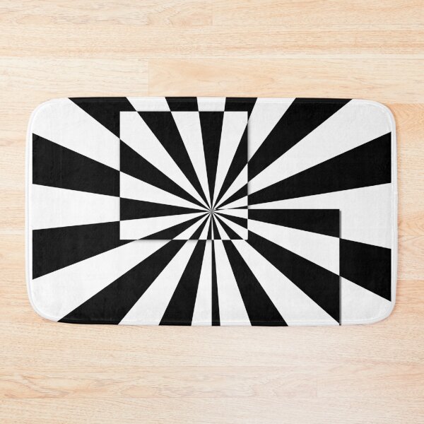 Item preview, Black And White Square Opt Art designed and sold by Marvelpic.
