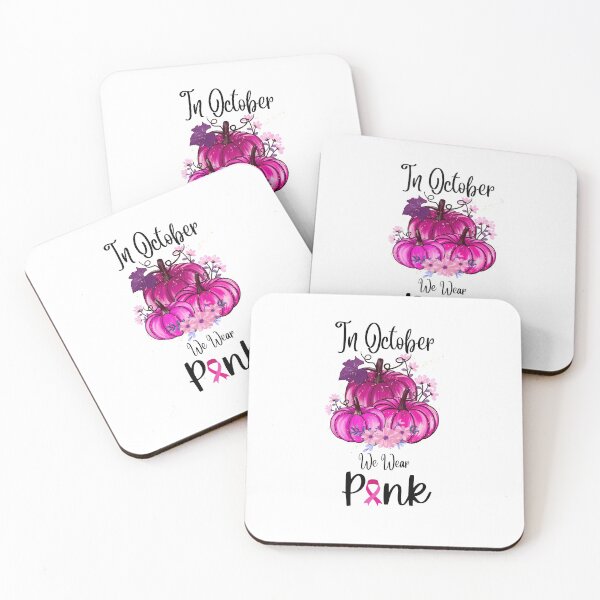 Item preview, In October We Wear Pink Pumpkin Plaid designed and sold by CreativeMansion.