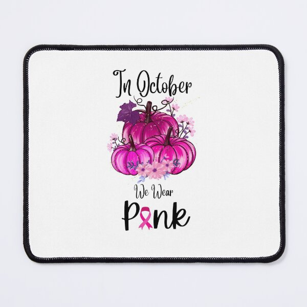Item preview, In October We Wear Pink Pumpkin Plaid designed and sold by CreativeMansion.