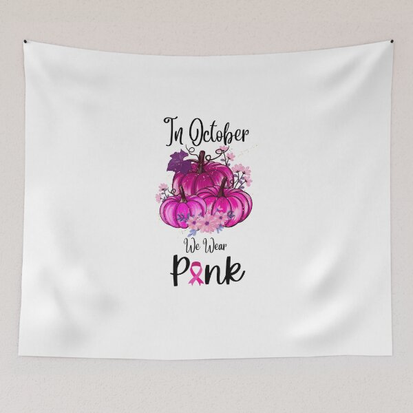 Item preview, In October We Wear Pink Pumpkin Plaid designed and sold by CreativeMansion.