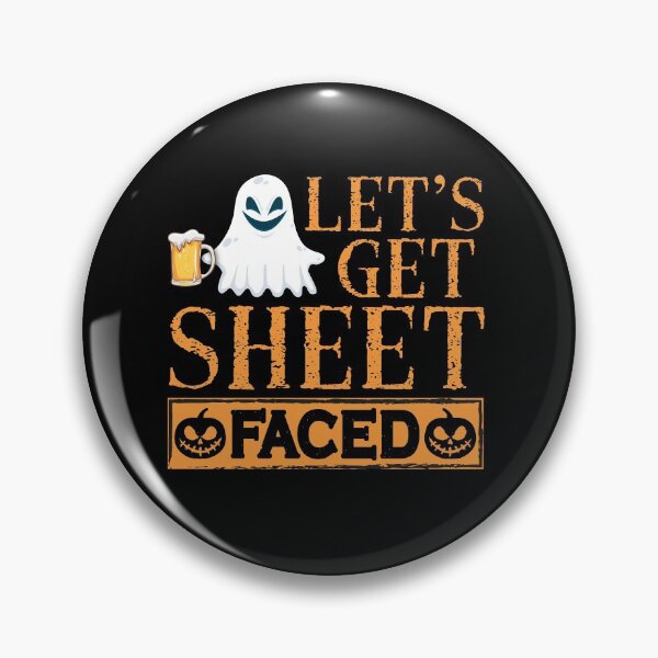 Item preview, Let's Get Sheet Faced Shirt Funny Halloween Ghost Drinking designed and sold by TrenddyArts.