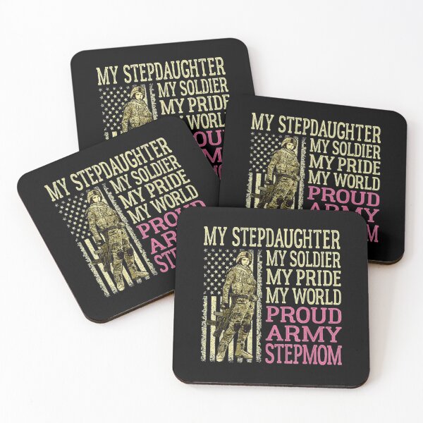 Item preview, My Stepdaughter My Soldier Hero Proud Army Stepmom Mom Gift designed and sold by idabry.