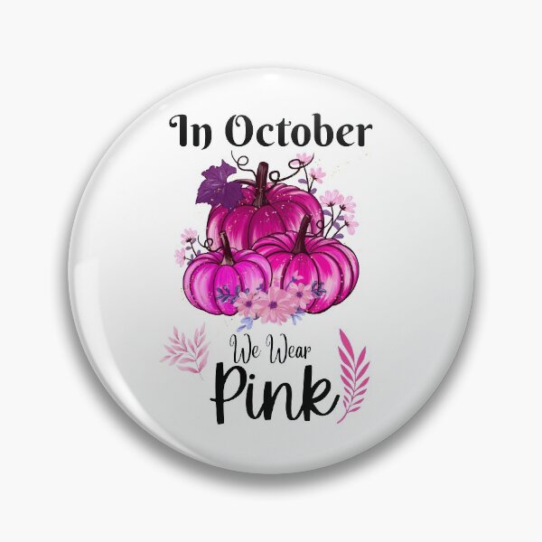 Item preview, In October We Wear Pink Pumpkin Plaid designed and sold by CreativeMansion.