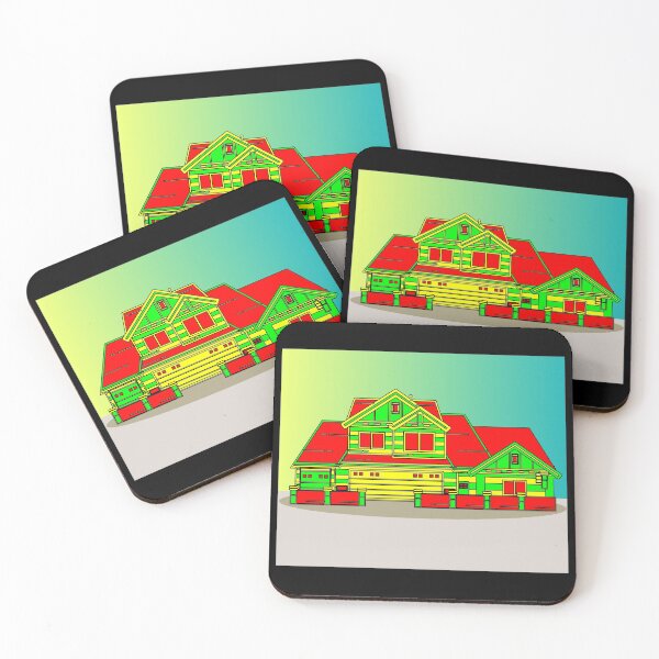 Item preview, Illustration Dream House Villa Color Effects designed and sold by flofin.