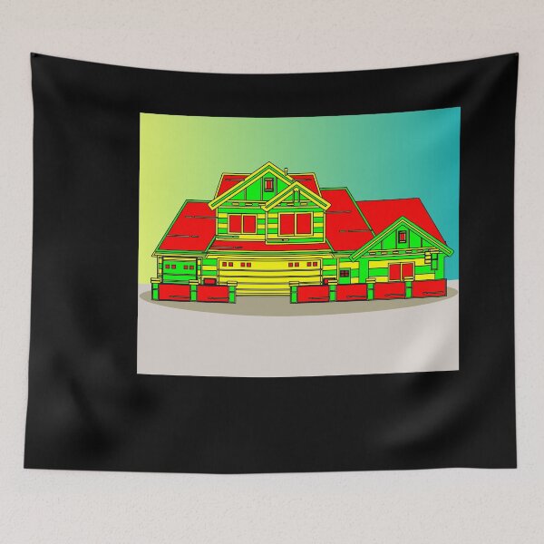 Item preview, Illustration Dream House Villa Color Effects designed and sold by flofin.