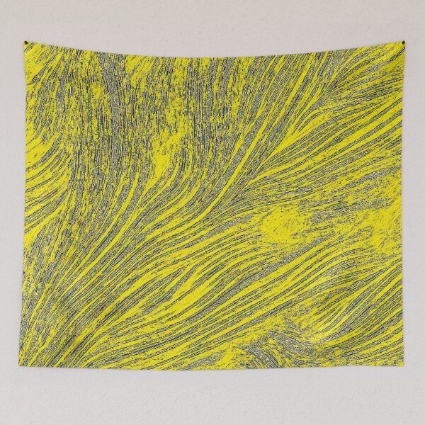 Item preview, Yellow Shimmer Stripes designed and sold by fatenanwar.