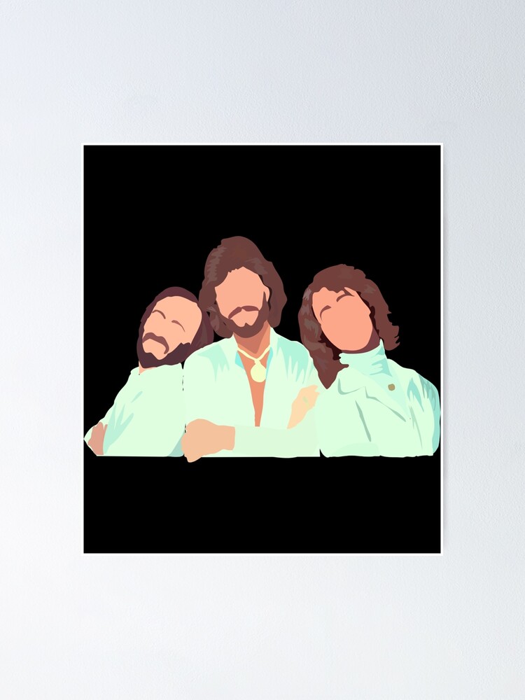 Thumbnail 1 of 3, Poster, Beegees Sticker designed and sold by hisarir.