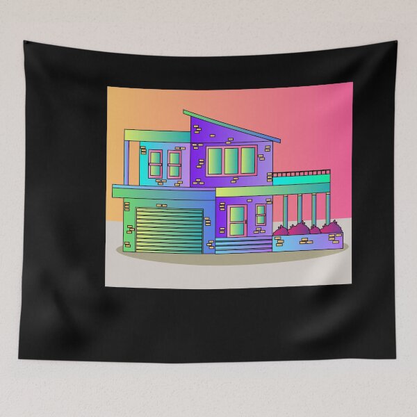 Item preview, Illustration Dream House Villa Color Effects designed and sold by flofin.