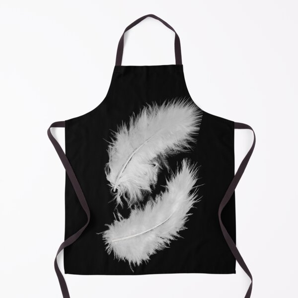 Item preview, Two, white, down feathers. Light, fluffy, fragile. Photograph designed and sold by JellyBeenzz.