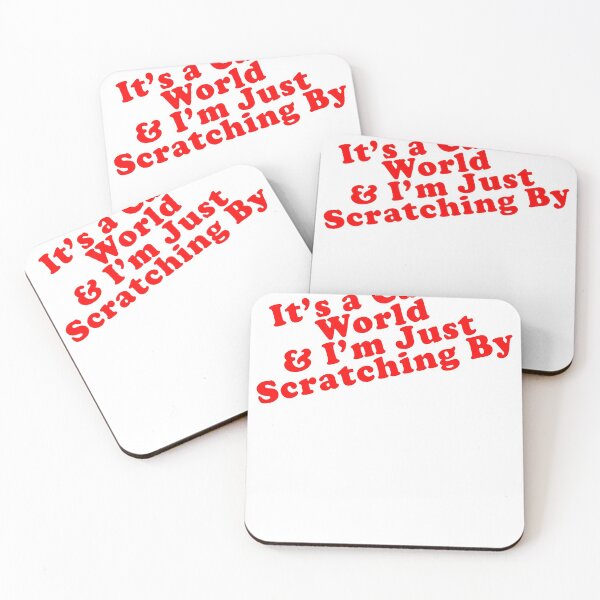 Item preview, It's a Cat's World & I'm Just Scratching By Cat Lovers designed and sold by deskwhiskey.