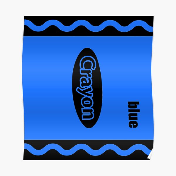 "Blue Crayon Box Halloween Party Group Costume" Poster for Sale by