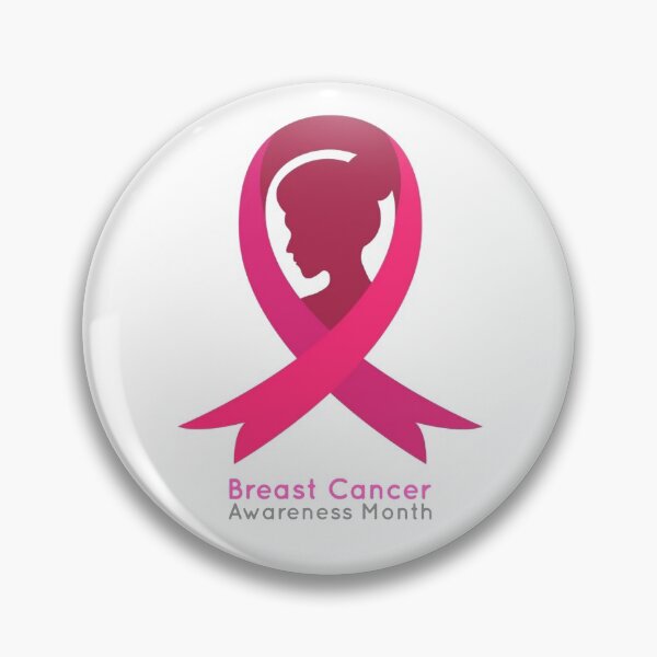 Item preview, Breast Cancer Awareness Month Women Silhouette with Pink Ribbon Medical designed and sold by WearWolfDesigns.