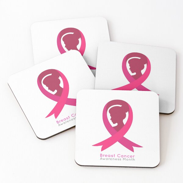 Item preview, Breast Cancer Awareness Month Women Silhouette with Pink Ribbon Medical designed and sold by WearWolfDesigns.