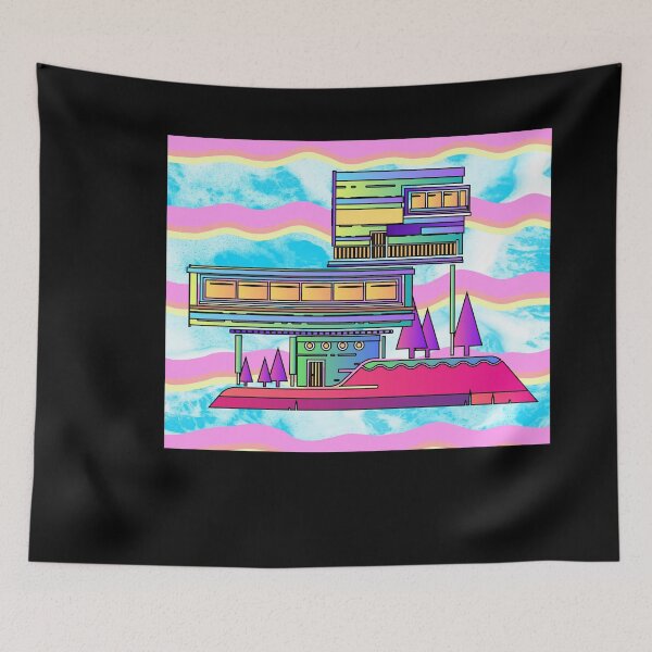 Item preview, Illustration Dream House Villa Color Effects designed and sold by flofin.
