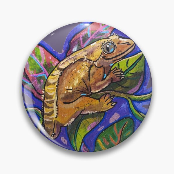Item preview, Crested Gecko on Plants designed and sold by Kayla Glaser.