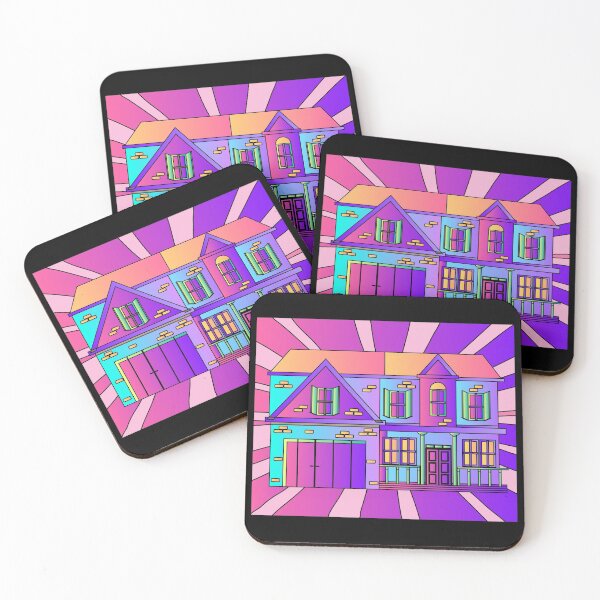Item preview, Illustration Dream House Villa Color Effects designed and sold by flofin.
