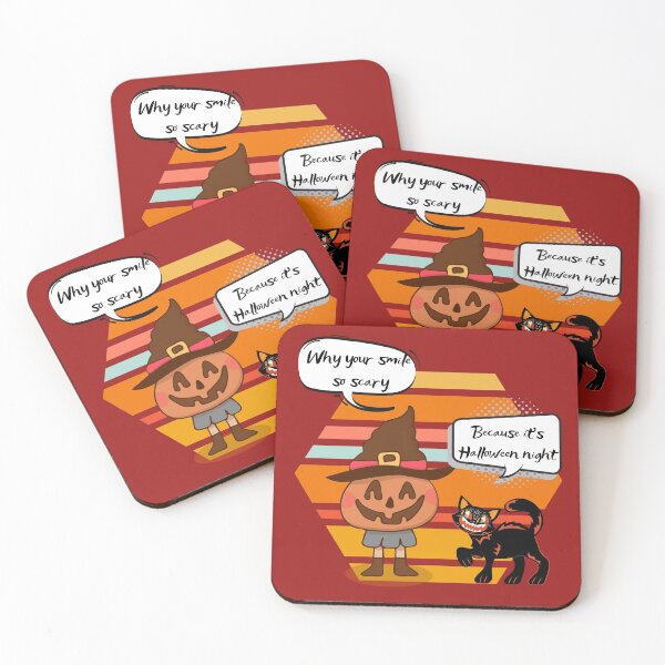 Item preview,  Pumpkin and Black Cat Scary Halloween  designed and sold by OMdesign10.