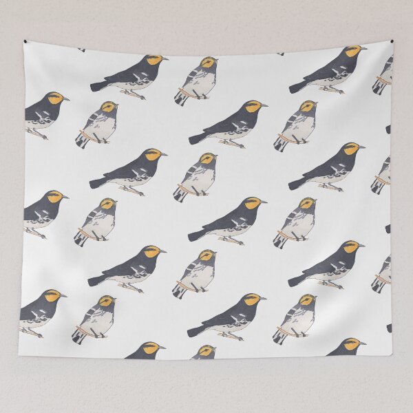 Item preview, Golden-cheeked Warbler bird species designed and sold by TheWaterBirds.